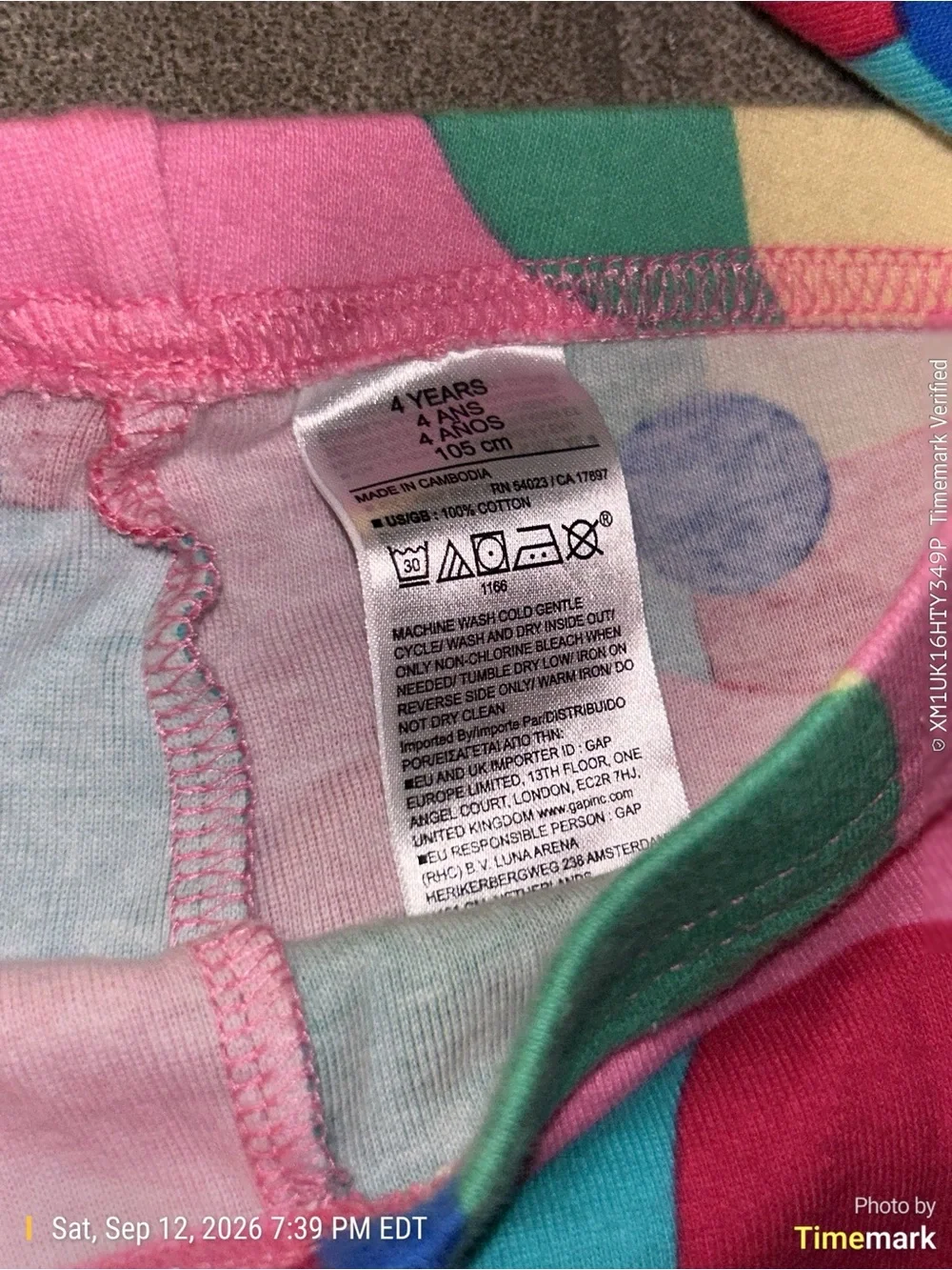 GAP Kids Pink Beach Ball Tank & Shorts Pajama Set 4 years